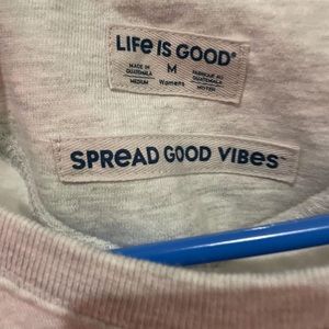 Life is good crew neck
